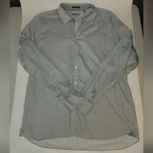 Mens Ted Baker London Shirt Size 7(US 46) White/Black